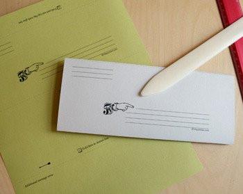 stationery that is folded into its own envelope