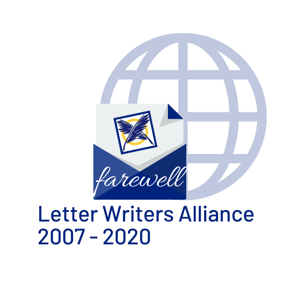Letter Writers Alliance: Postage Stamp Font